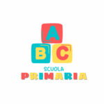 Il logo mostra tre blocchi colorati con le lettere “A”, “B” e “C” su di essi. Il blocco “A” è rosso, il blocco “B” è blu e il blocco “C” è giallo. Sotto i blocchi, c’è la scritta “SCUOLA PRIMARIA” in caratteri colorati.
